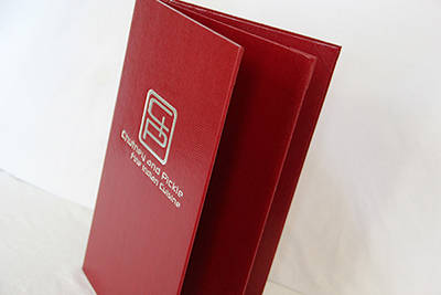 Menu Covers with Corners